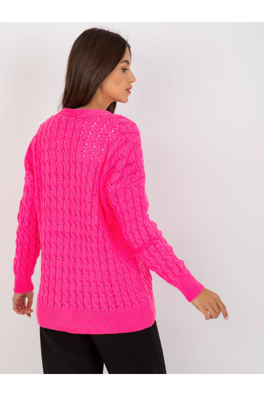 Megztinis-LC-SW-8036.74P-fluo rožinis