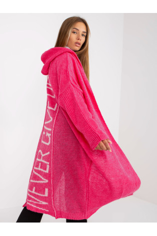 Cardigan-TW-SW-BI-M56.35-fluo rožinė