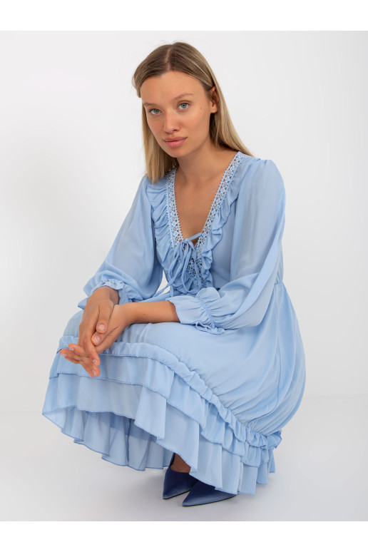 Suknelė-TW-SK-BI-0761.92-šviesiai mėlyna