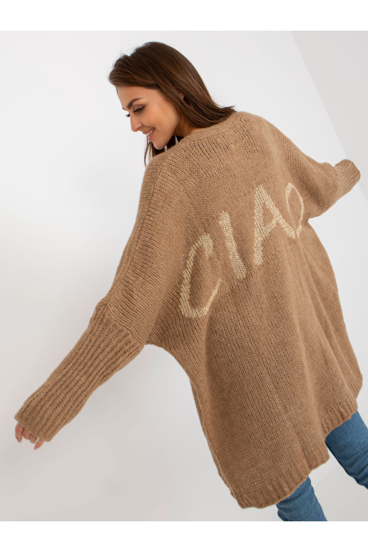 Cardigan-TW-SW-BI-M2201.87-tamsiai smėlio spalvos