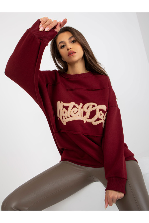 Megztinis-FA-BL-8127.80P-bordo