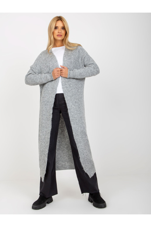 Cardigan-VI-SW-21TU750.31X-pilka
