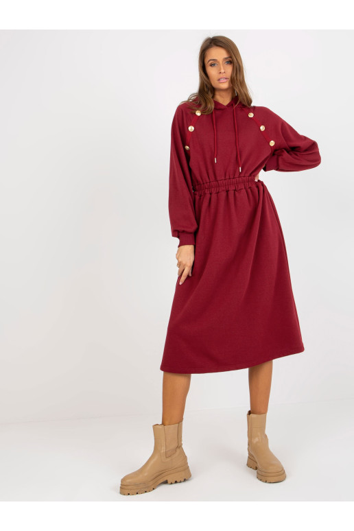 Suknelė-RV-SK-8336.12P-bordo