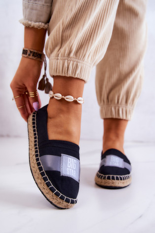 Moteriškos užsegamos espadrilės Big Star JJ274963 juodos 2
