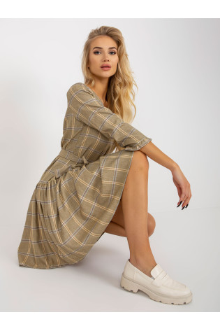 Suknelė-LK-SK-507786.16P-juoda ir geltona