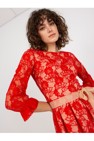 Suknelė-LK-SK-507034.40P-raudona 2