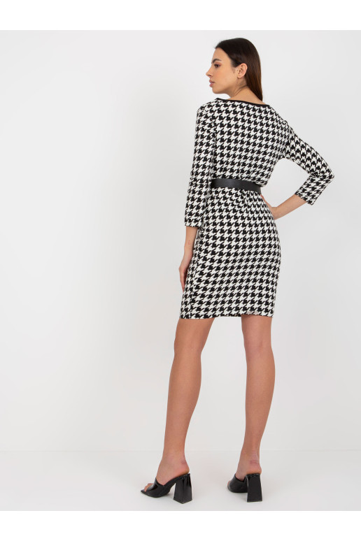 Suknelė-TW-SK-BL-1007.32P-juoda ir balta