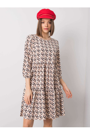 Suknelė-WN-SK-R821-1,65-šviesiai smėlio spalvos 2