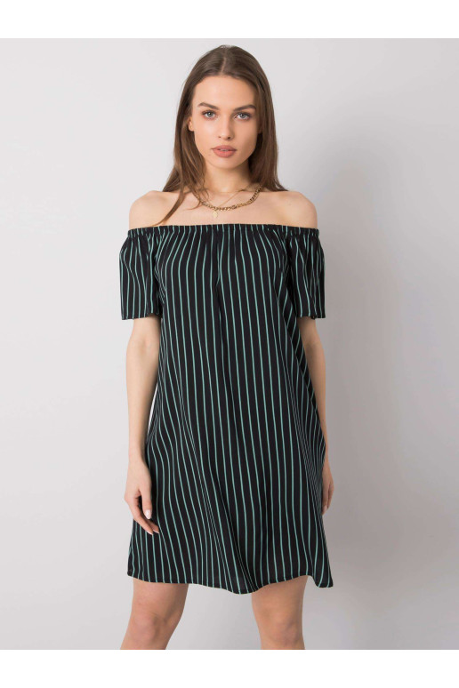 Suknelė - D73771M30145F - juoda ir balta