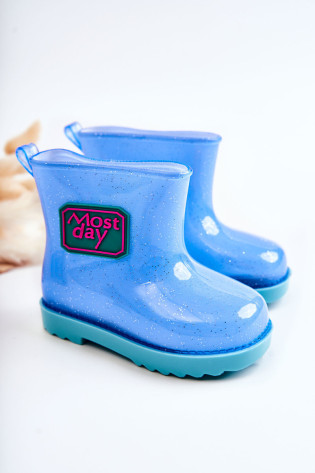 Vaikiški Brocade Galoshes Blue Rain