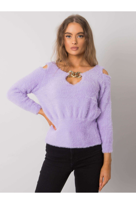 Megztinis-LC-SW-7033.27X-šviesiai violetinis