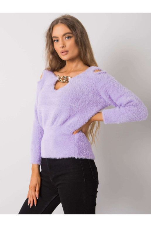 Megztinis-LC-SW-7033.27X-šviesiai violetinis