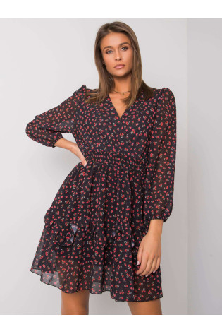 Suknelė-TW-SK-BI-0928-2.23-juoda ir raudona